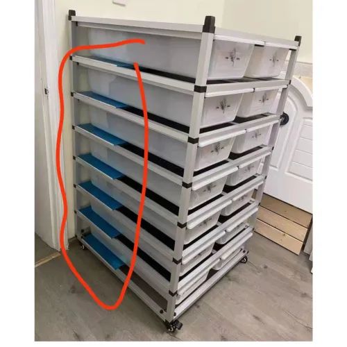 Stacked Metal rack system 10-layer new PP tray snake breeding rack display rack pet cages