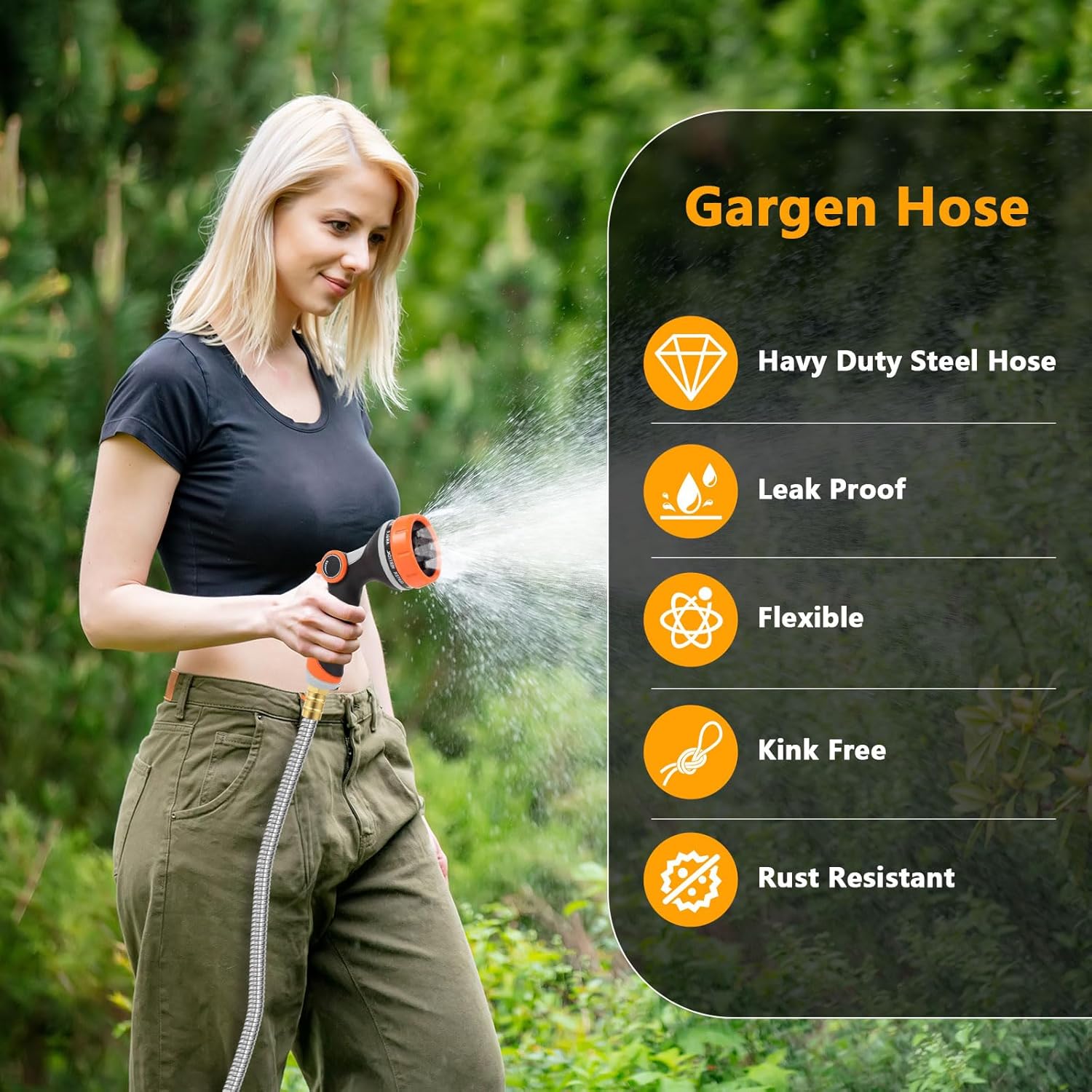 Garden Hose Sprayer 10 Watering Function Patterns Adjustable Upgrade Pup Jet Dog Wash Bath Pet Shower Massage Sprayer Gun