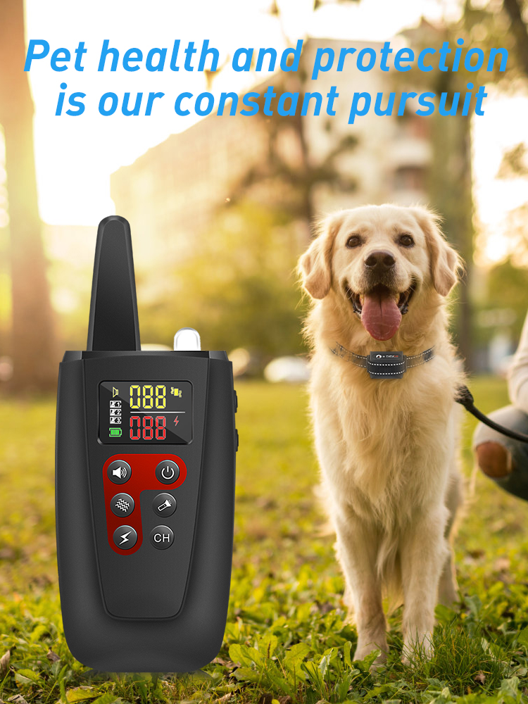 2023 Hot Pet Training Collar Long Range Remote Control Pet Electric Factory wholesale Vibrate Behavior Dog Collar