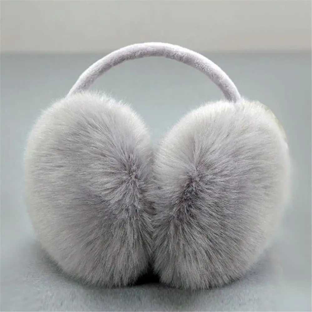 Soft Comfortable Warm Ear Warmer Autumn Winter Earmuffs Women Fluffy Cosy Ear-Muffs Fashion Solid Color Plush EarflsXJ241126