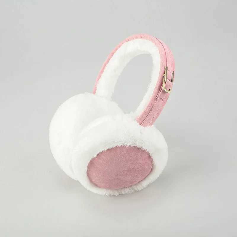 Plush Wool Ear Muffs Fashion Solid Color Soft Faux Fur Cold Protection Earfl Winter Outdoor Woman Skiing Warmer Furry EarmuffXJ241126