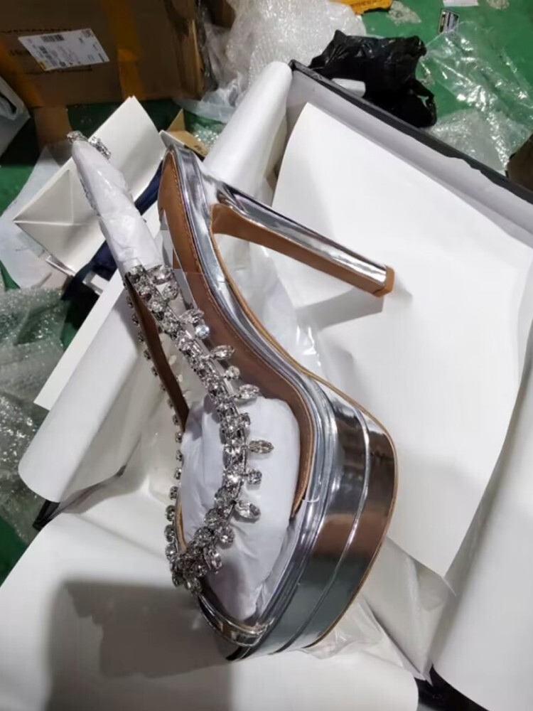 Brand Open Toe Wedge Sandals Rhie High Heels Back Strap Platform Women's Shoes Fashion Sexy Gladiator T-Stage Show