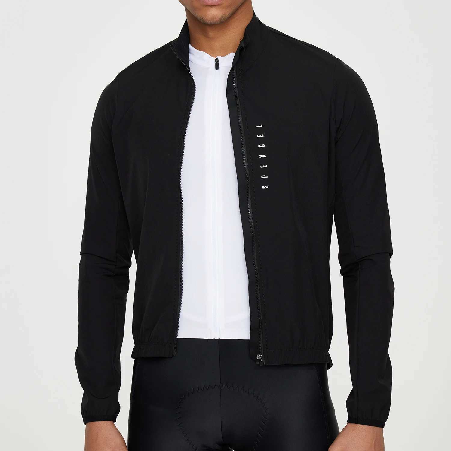 2025--Cycling Jackets SPEXCEL All Season New Classic Lightweight Windproof Cycling Jacket bike Stretch Fabric 3 Back pocket
