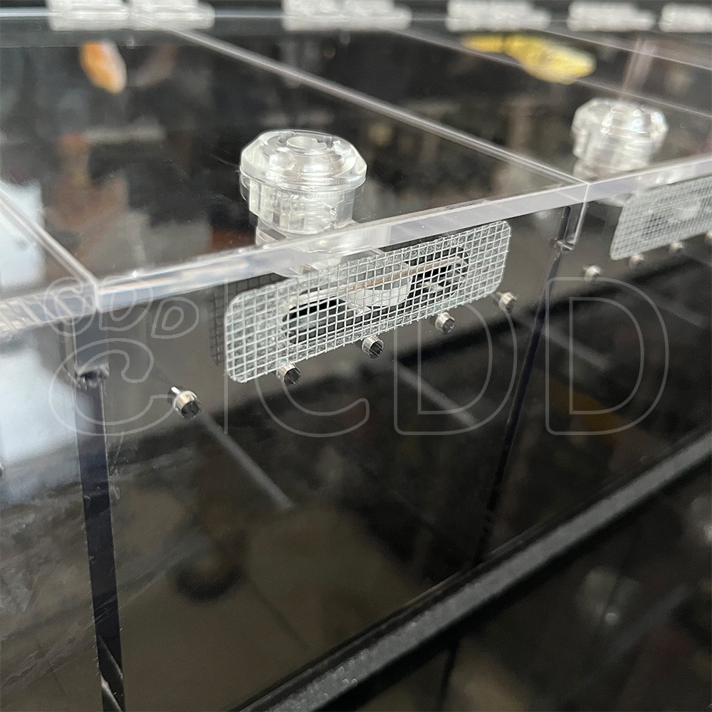Reptile expo show 3 shelves reptile exhibition display acrylic reptile display cases suppliers