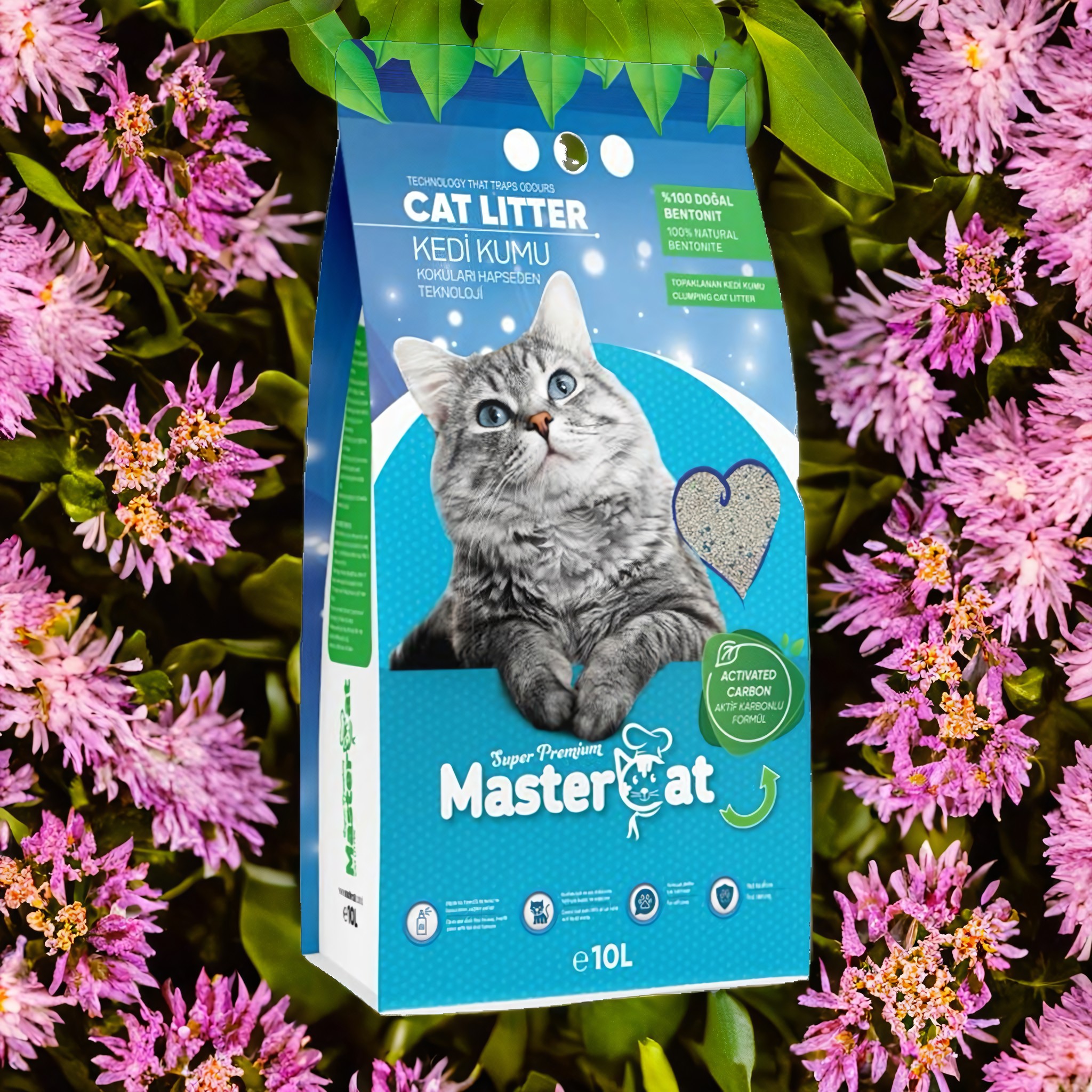 MasterCat High Quality 10L Bentonite Cat Litter Fast Clumping Marseille Soup Scented for Cats Wholesale MasterCat Sand