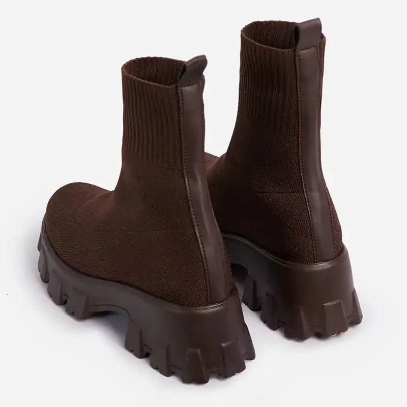 Womens Winter Boots Heels Boots Women Elegant Spring Winter Shoes For Women Platform Boots Ankle Heeled Shoes Botas Mujer Trend 241126