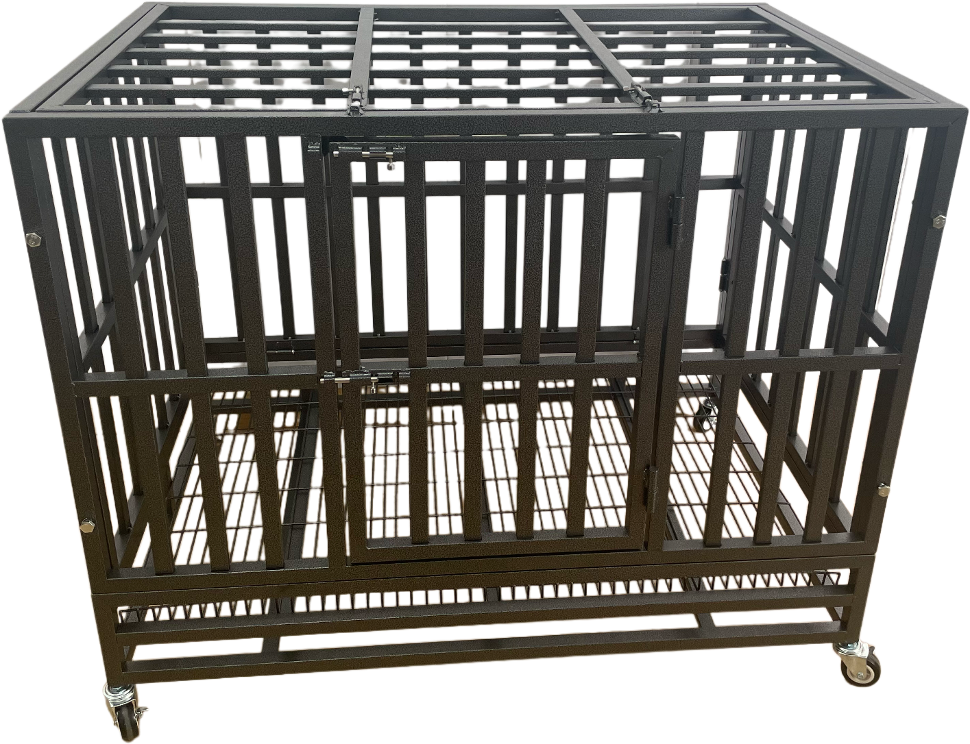 heavy duty stackable dog cages plastic matting for large dog kennel for puppy hospitalization heavy duty crates dog kennel Pet Cages & Houses