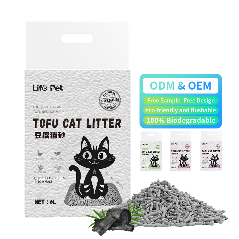 Eco Friendly Tofu Cat Litter Disposable Line Production Soya Clump Cat Litter Natural
