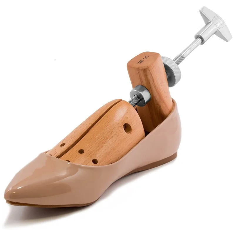 Adjustable shape sole extender wooden shoe support wide lacquer oak Ensanchadores De Calzado extender De Zapatos 241126