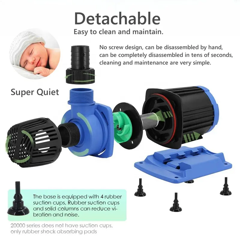 Professional factory SWD-12000 Submersible water pump High Flow Aquarium pump for fish tank garden pond swimming pool scenery