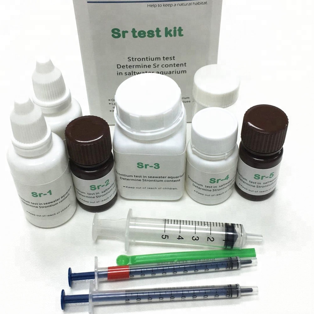 Sr Rapid Test Kit 30 Tests - FISCLAB Aquarium Strontium Test Set for Reef Tank and Saltwater Aquarium