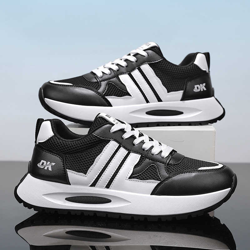 High Quality New Spring/Summer Leather Cloth Board Shoes Fashion Trendy Shoes Running Forrest Gump Shoes Mens Ins Trendy Mens Shoes Sports Shoes T2411