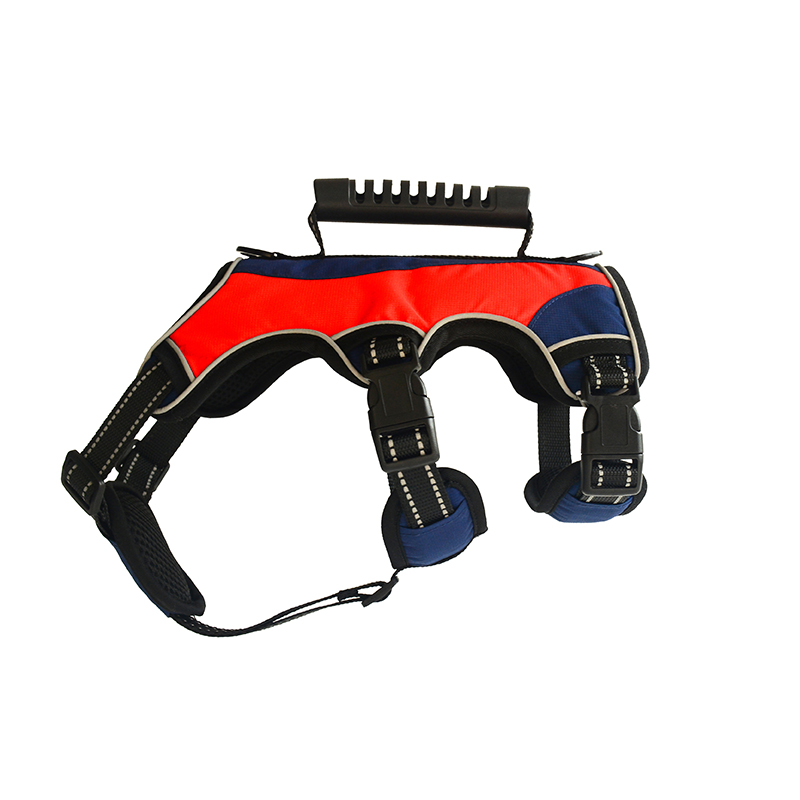 Luxury Service Dog Harness Set Designer Custom Logo Thermal Auxiliary No Pull Pet Harness and Leash Waterproof