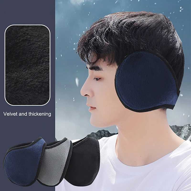 Womens ear warmers windproof ear cushions thick plush winter warm wool ear cushions outdoor circulation warm soft ear cushions W241126