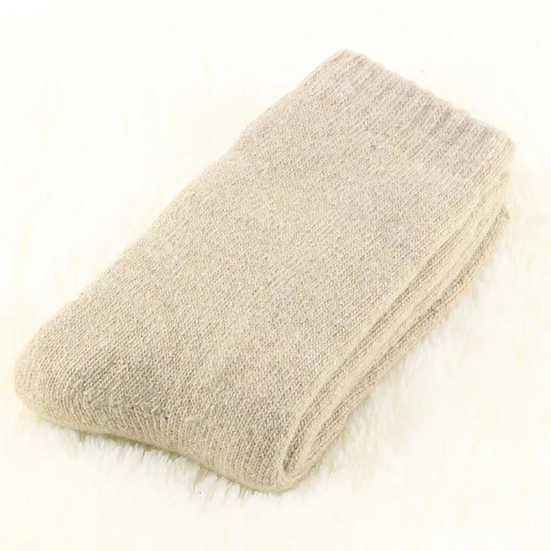 1 set=3 pairs=6 wool socks Warm socks with thick velvet solid color thick winter wool socks Mens socks Winter 241126