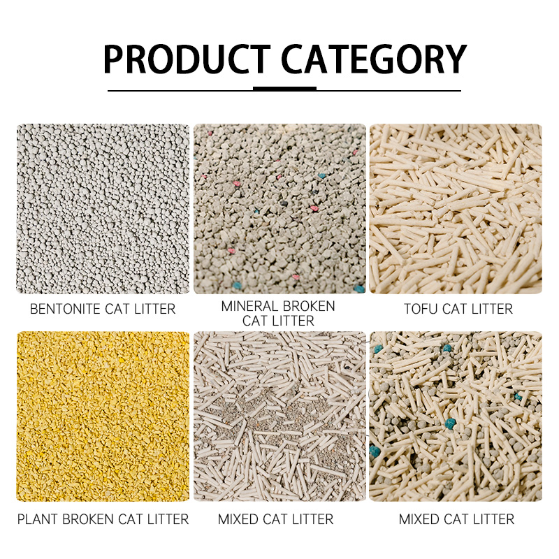 Packaging Organic Flushable Dust Free Tofu Cat Litter Clumping Sand Oem 10L Cat Litter Tofu Bulk