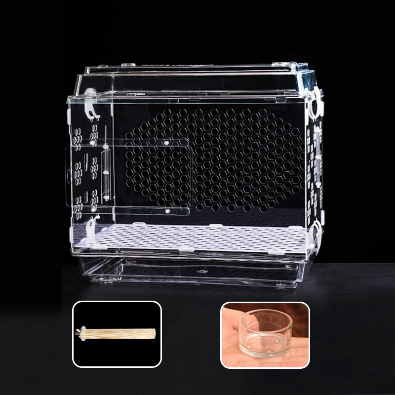 clear pet cage acrylic bird cage for parrot