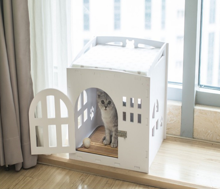 Luxury Detachable Doghouse Pet House Villa Creative Cat plastic outdoor Dog House All Seasons