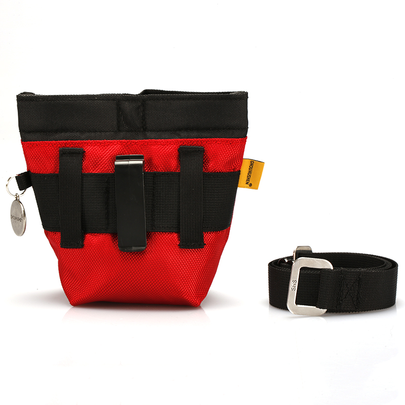 Custom Logo Reusable Dog Walking Treat Pouch Magnetic Closure Cat Silicone Snack Bag For Pet