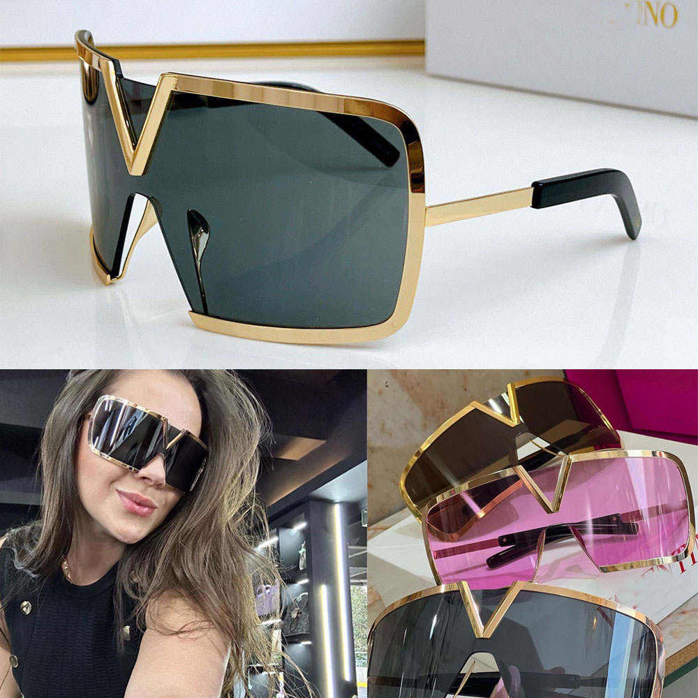 designer mask sunglasses VLS-120 Fashion lady party sunglasses Outdoor Beach Mask Sunglasses Metal frame Designer women sunglasses
