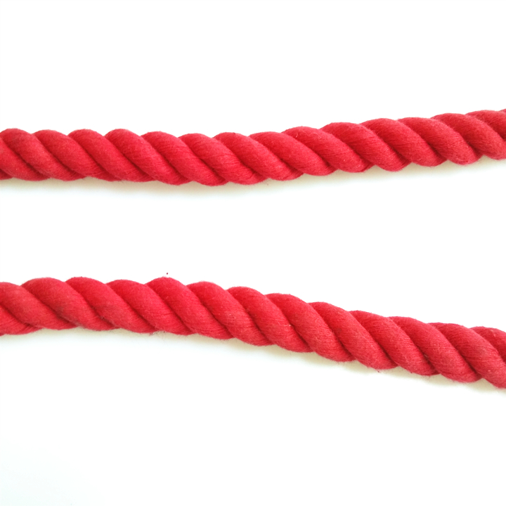 High quality Pet products round nylon rope dog leash chain with a comfortable handle for large dogs ring dog chain