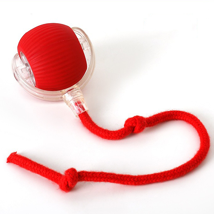 Bite-resistant automatic Teaser ball Cat toy ball High self Amusement reliever with rope pet supplies Jumping ball pet toy
