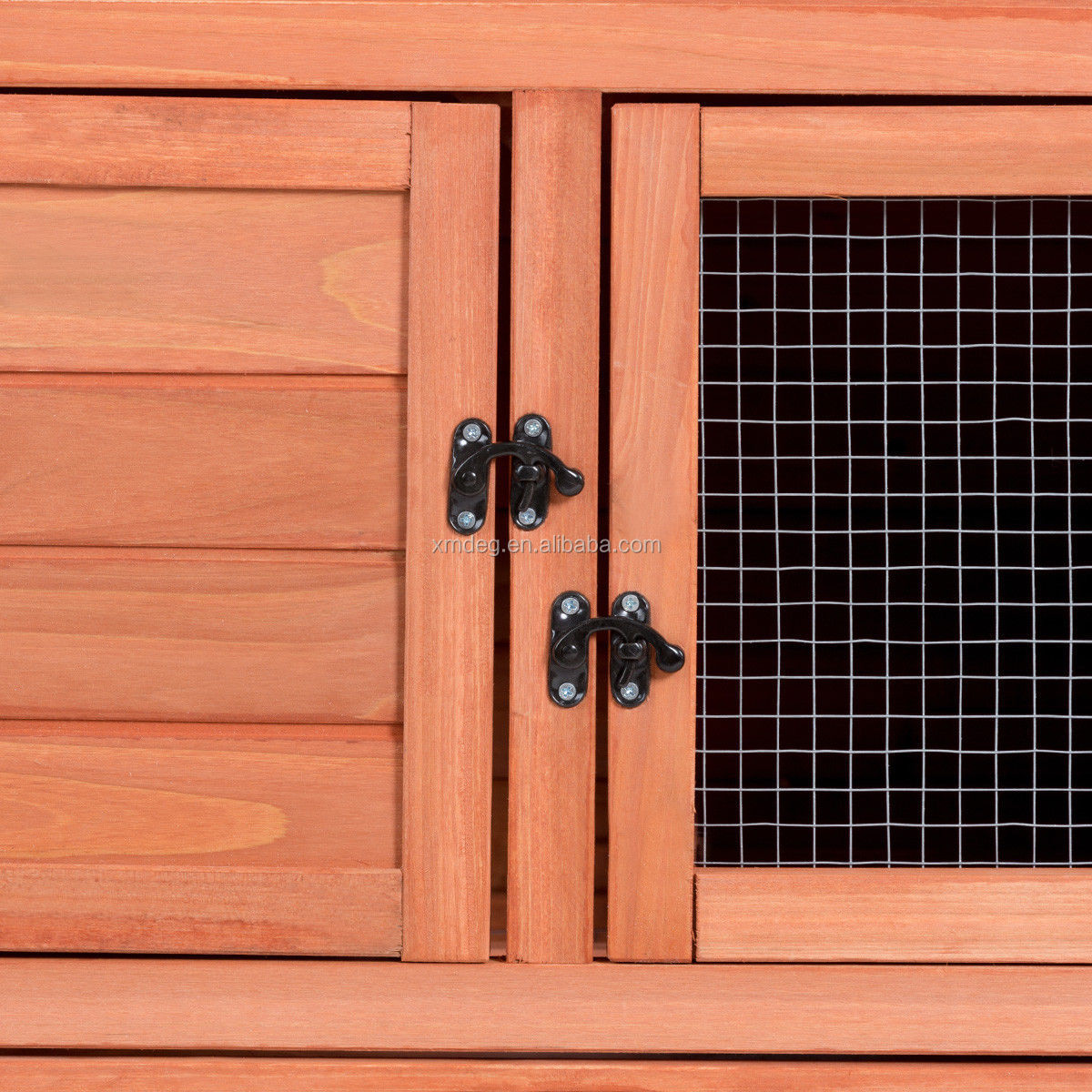 Rabbit Hutch Wood House Pet Cage for Small Animals Chicken Coop Wooden Rabbit Hutch Outdoor Garden Backyard Hen House Wood Pet H