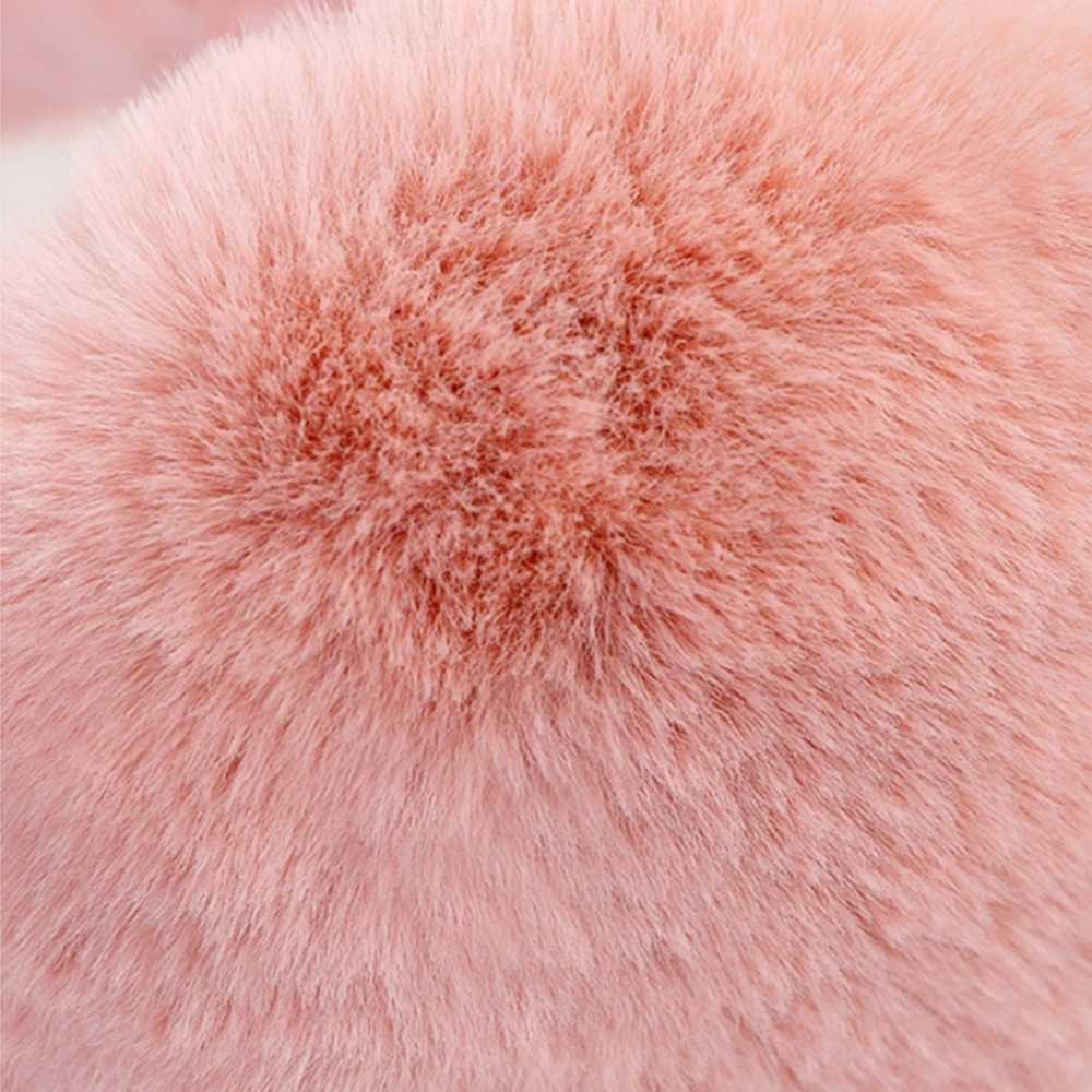 Foldable Plush Earmuffs Women Winter Warm Earfls Unisex Portable Ear Headphone Outdoor Fashion Solid Color Frostproof EarcoverXJ241126