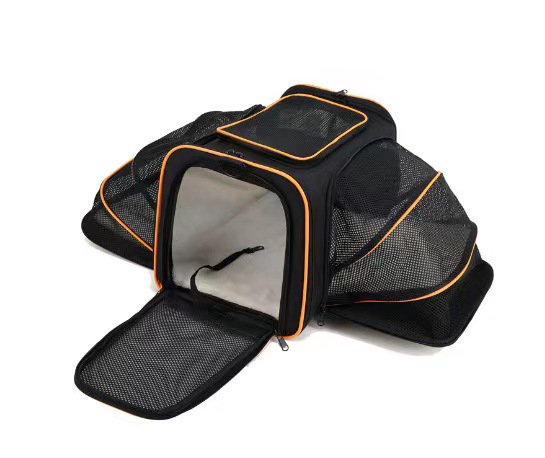 Cat Backpack Universal Pet Carrier Expandable Dog Carrier With 3 Doors For Cats Dogs