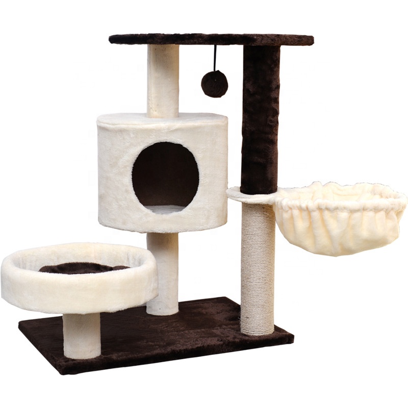 Factory Fashion Designer Scratch Bed Cheap Simple Customized Condo Tower Comfy Pet House Cats Tree