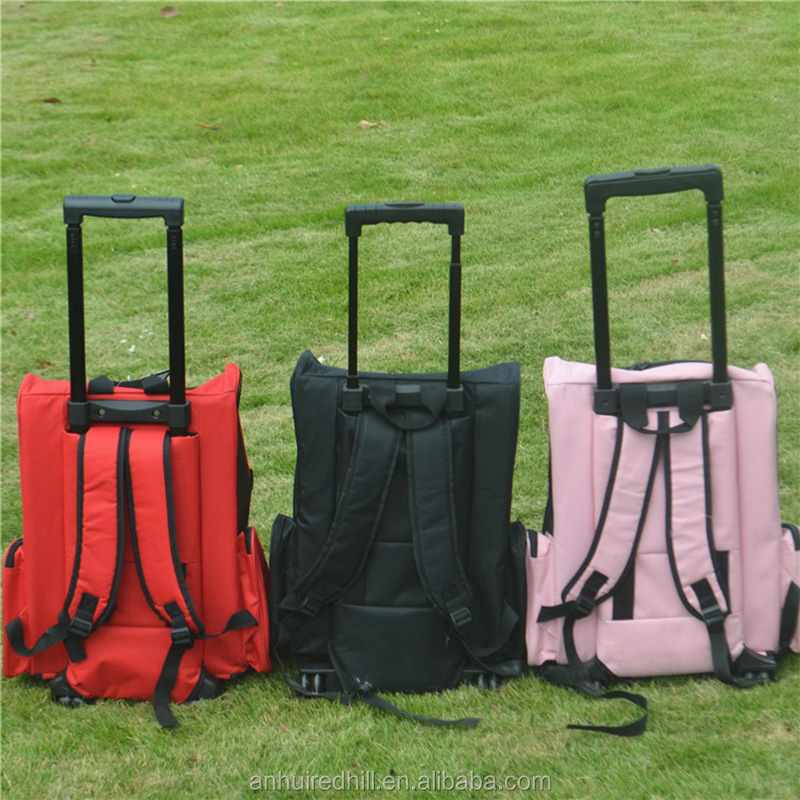 Rolling Backpack Travel Pet Carrier for Cats and Dogs