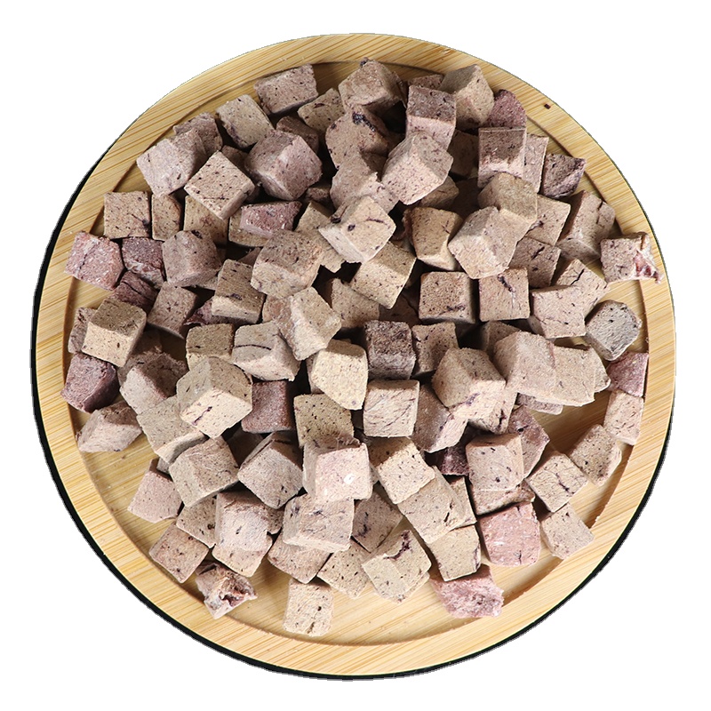 100% Original Natural Cat Treats Freeze-Dried Dehydrated Duck Chicken Salmon Cube Frozen Treats Snacks