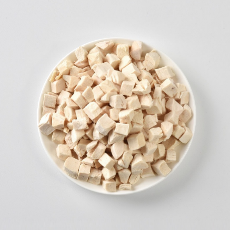 Wholesale Raw Meat Natural Chicken Diced Freeze Dried Chicken Meat