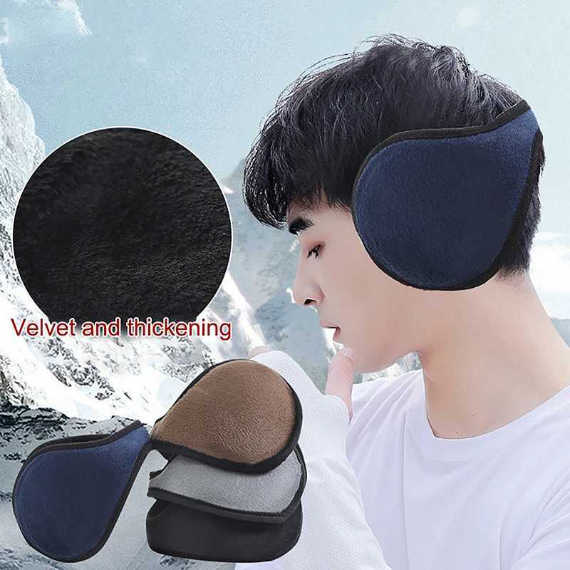 Womens ear warmers windproof ear cushions thick plush winter warm wool ear cushions outdoor circulation warm soft ear cushions W241126