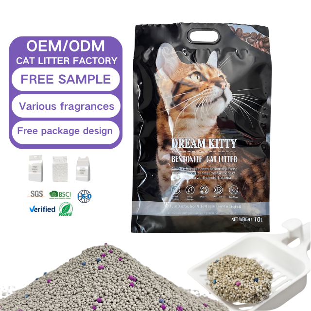 Low-Priced OEM ODM Factory Wholesale Dust Free Cat Sand Ball Shape Bentonite Cat Litter