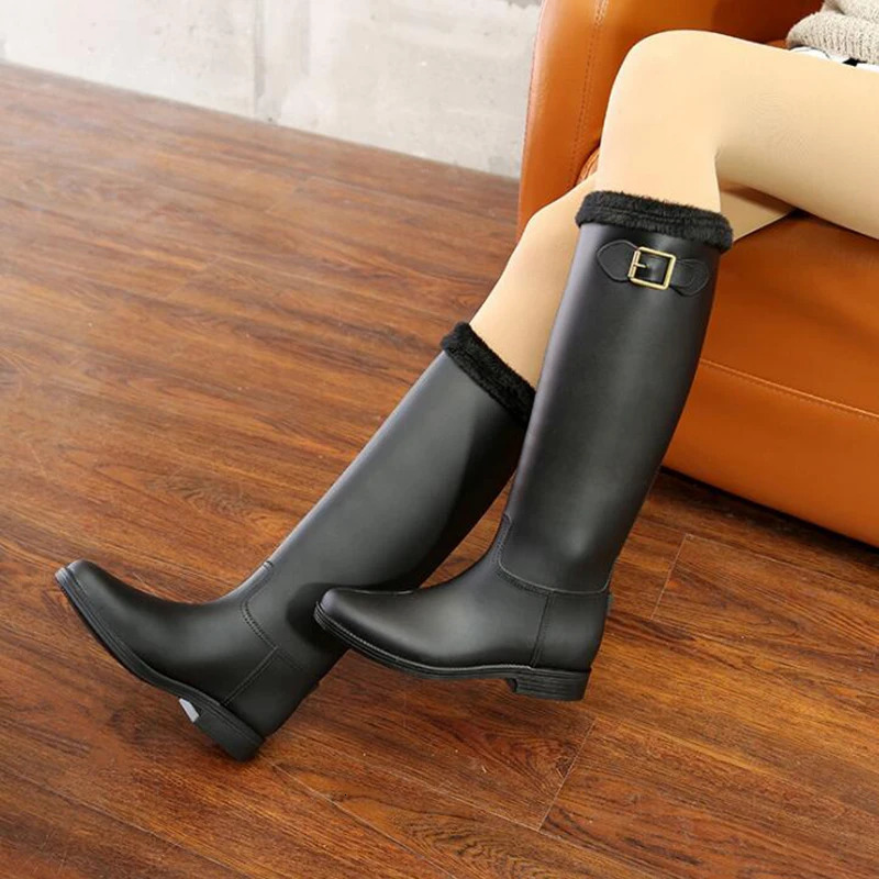 Comemore Fashion Autumn Boots Womens Rain Boots Womens Outdoor Rubber Waterproof Shoes Womens Waterproof Garden Galoshes 241126