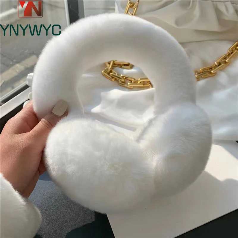 Female earmuffs winter earmuffs soft and warm cable fur real Rex rabbit earmuffs cold weather W241126