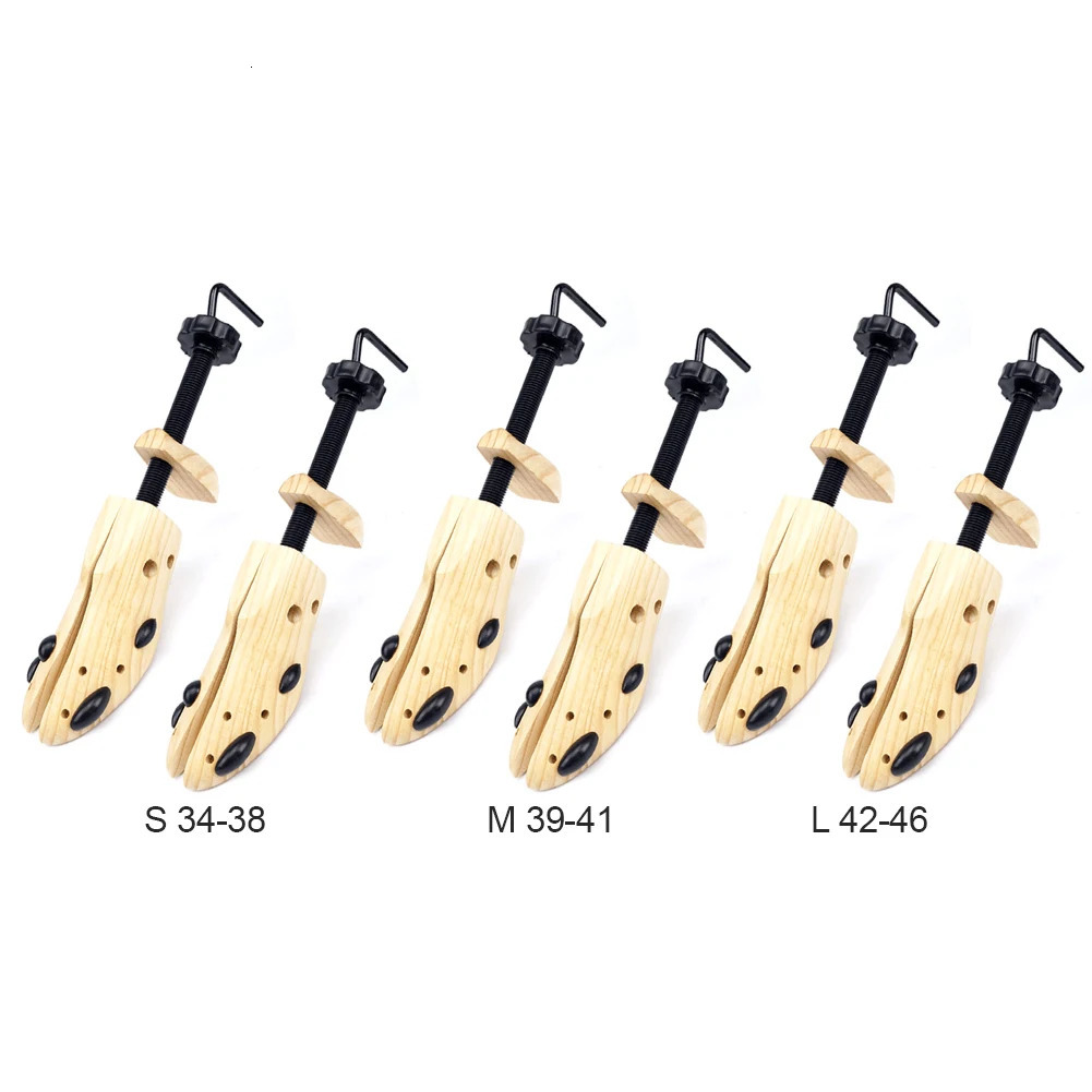 Wooden shoe stretching machine 4-way shoelace widening device adjustable length and width professional mens shoelace lengthening device 241126