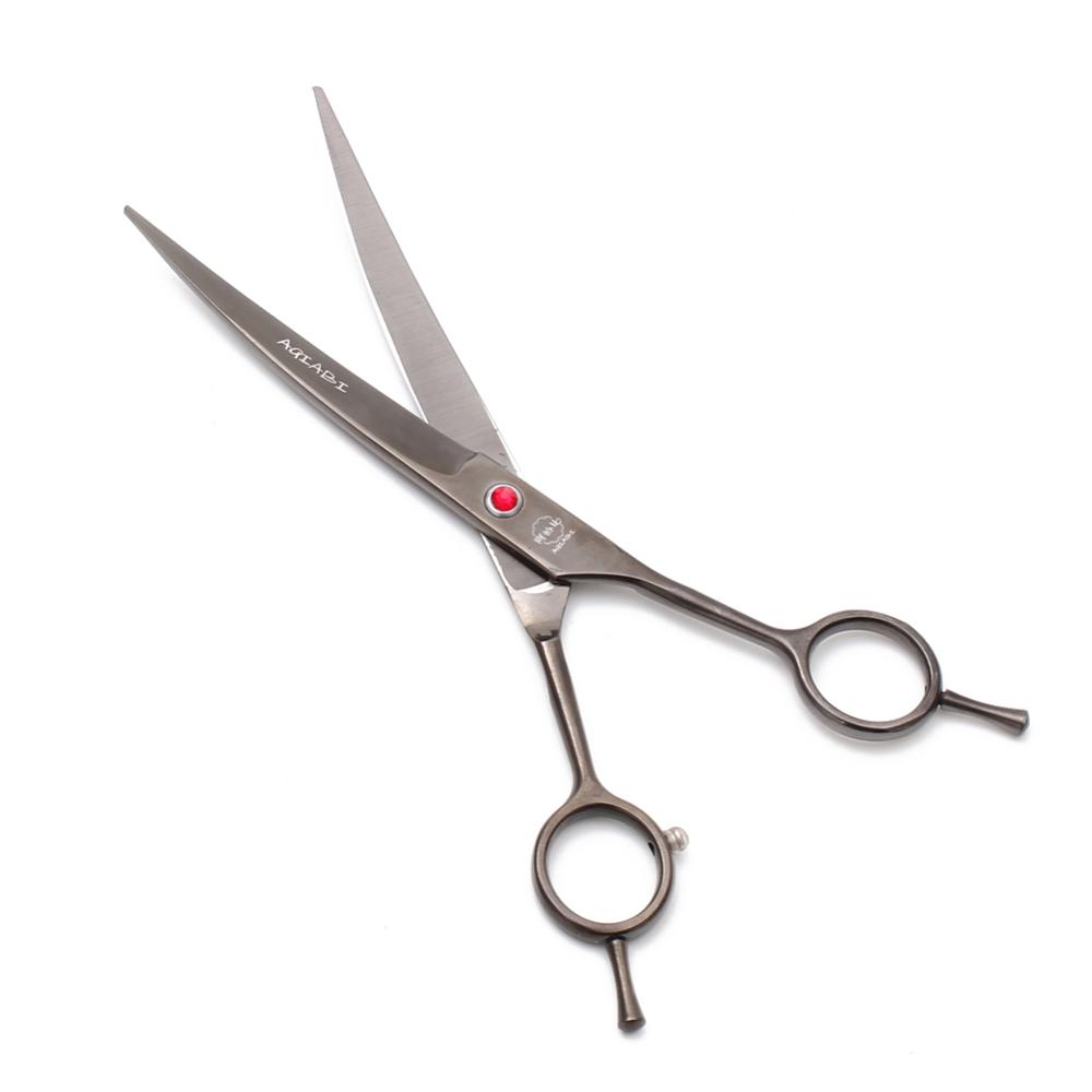 Dog Scissors 8" AQIABI Japanese Stainless Up Curved Shears Pet Scissors A4003