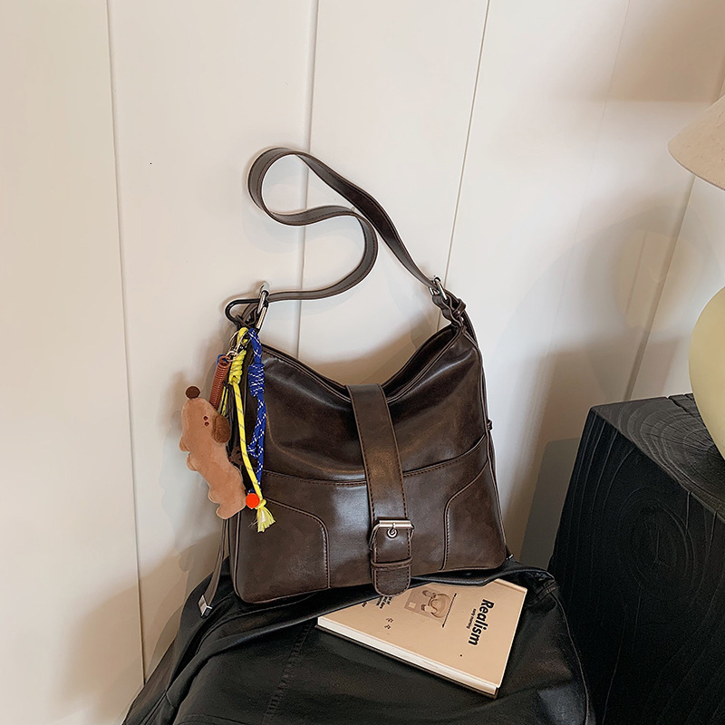 Fashionable Bucket For Women, Trendy Versatile Shoulder Bag, Autumn And Winter Large Capacity Commuting Women's Bag Designer Bags Handbags Women