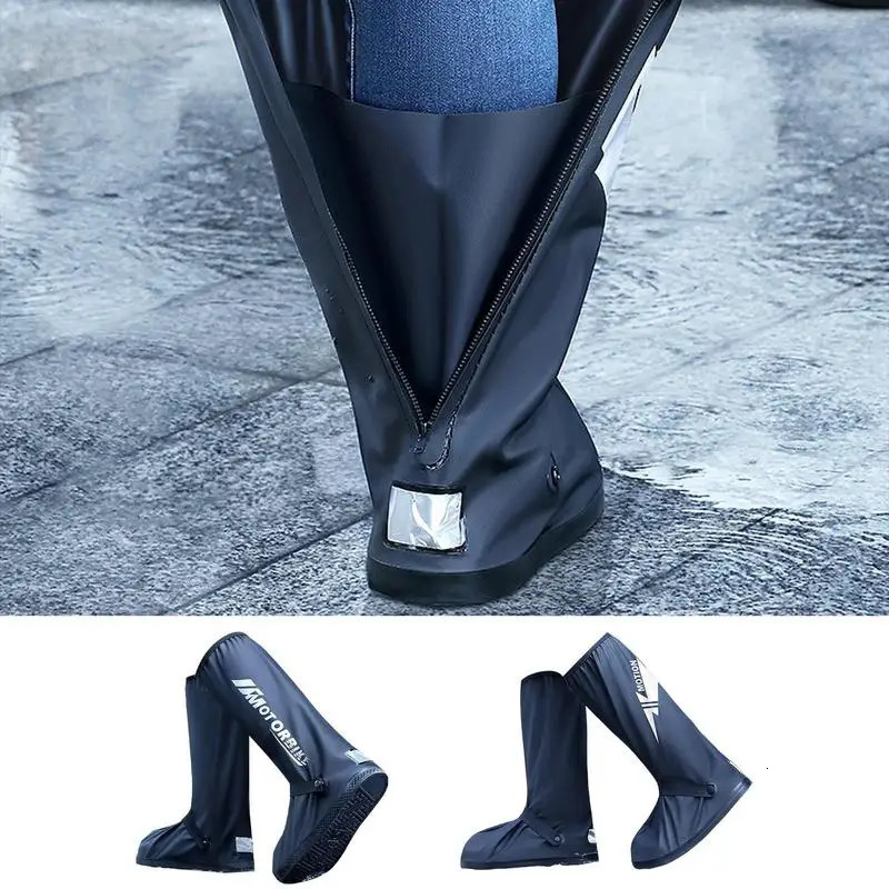 Waterproof and anti slip PVC rain shoe cover reusable outdoor boot cover rainproof executive motorcycle dust cover 241126