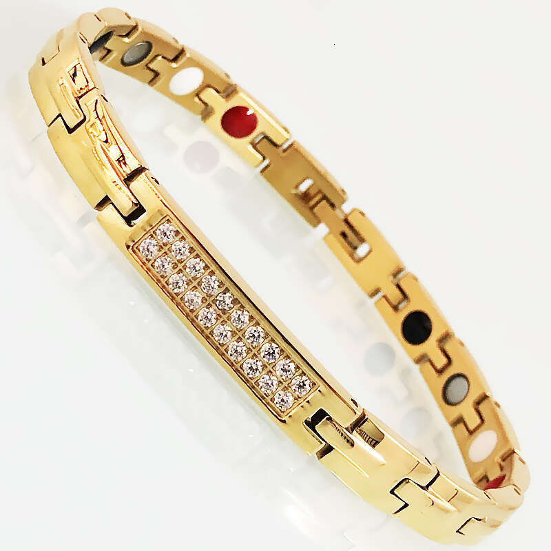 Rose Gold Stainless Steel Bracelet with Cubic Zirconia Accents Elegant Hand Jewelry for Women and Girls Z250910
