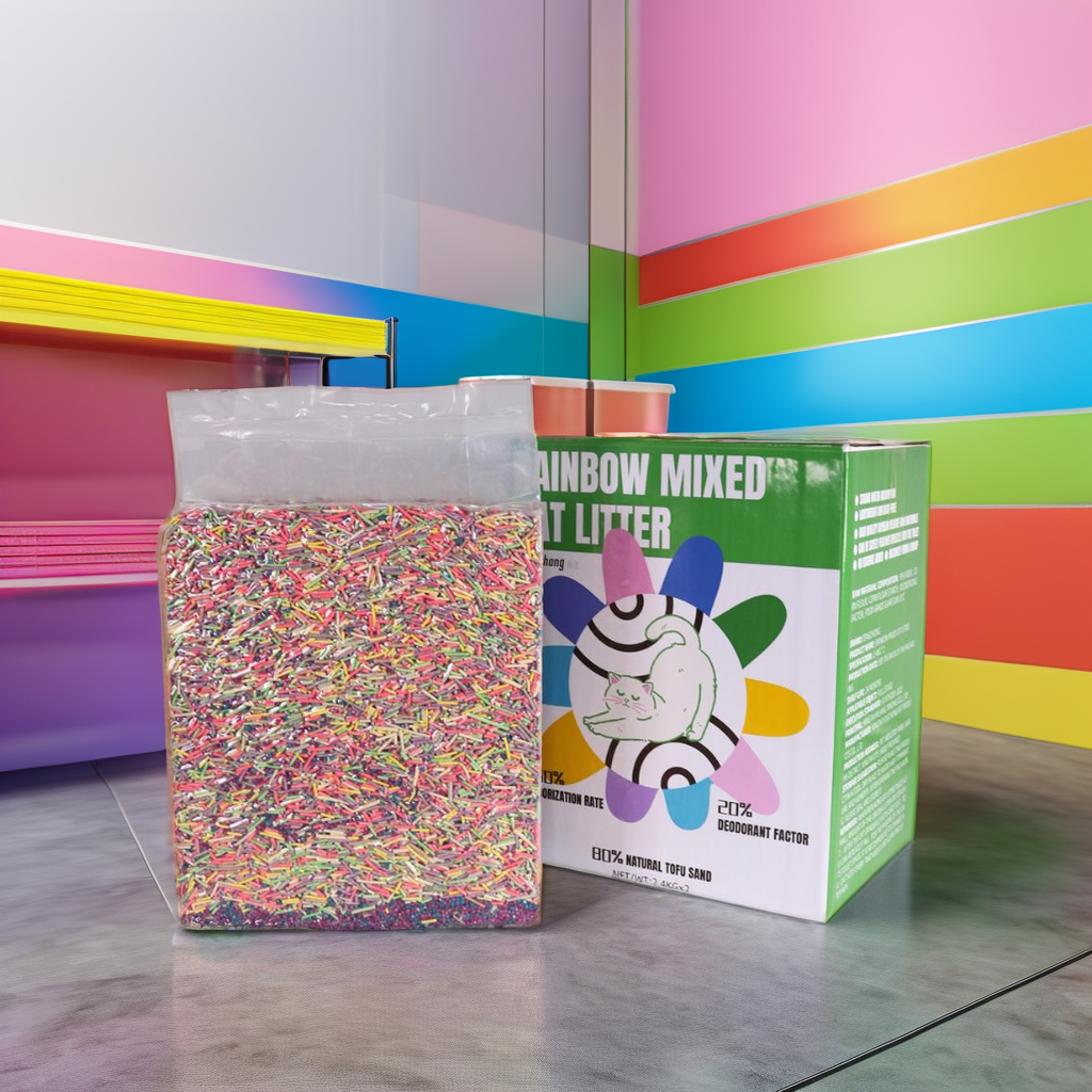Top Sale Mixed Cat Litter OEM/ODM Tofu&Bentonite cat litter supported in a variety of customized packages cat litter