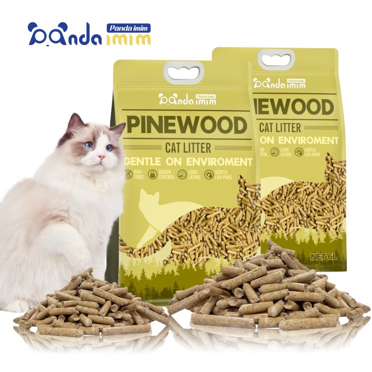 OEM ODM Biodegradable Low Tracking Pine Wood Plant Cat Litter