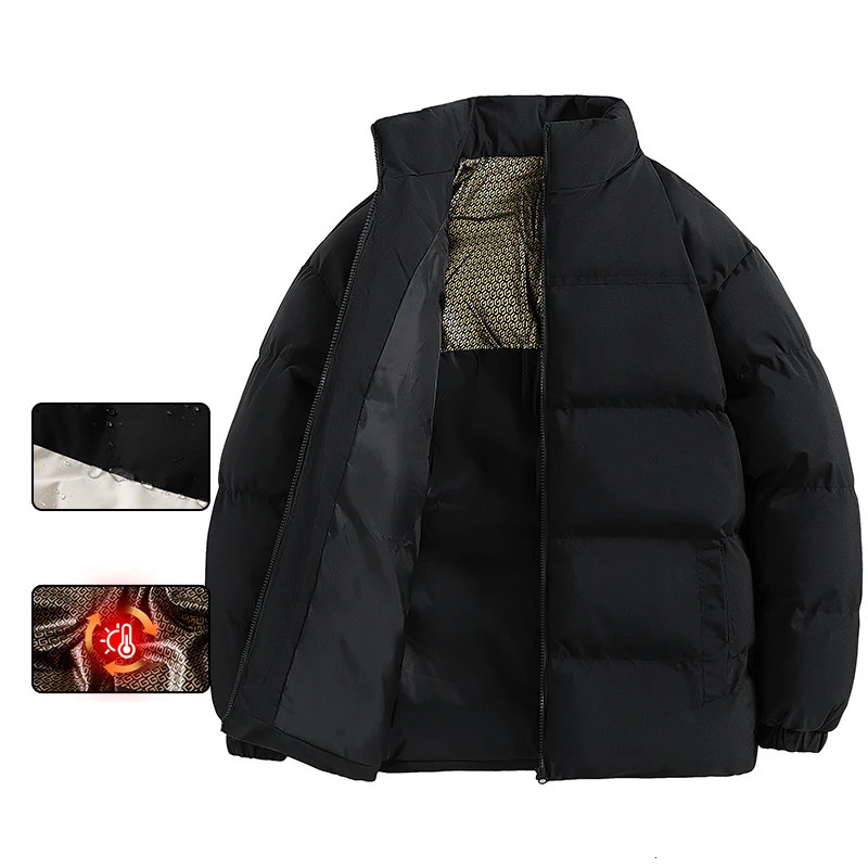 Thick Winter Jacket for Men Fashion Puffer Parkas Men Patch Coat Retro Coat Harajuku Street Clothing Autumn 241121