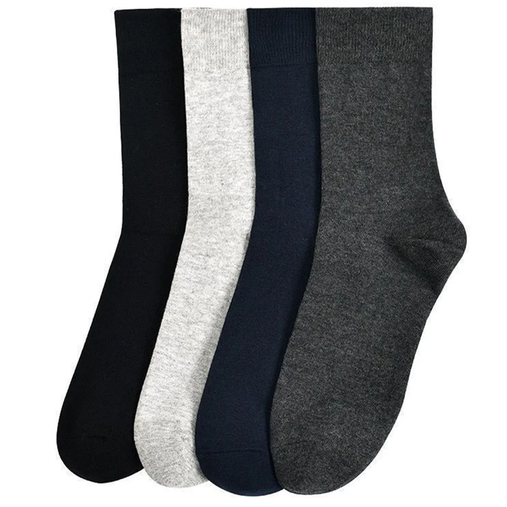 UNWE 6 pairs of mens socks 100 cotton executive warm business socks black and white autumn EU 38-45 241126