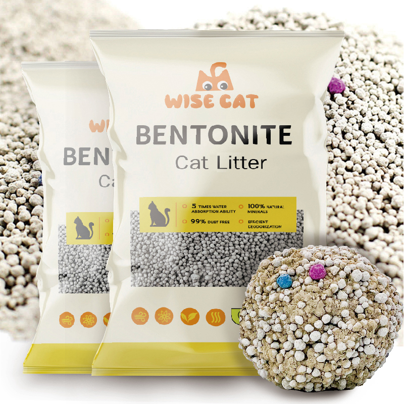 Clumping cat litter Bulk Used As cat Toilet Bentonite cat litter arena para gatos ultra por mayor