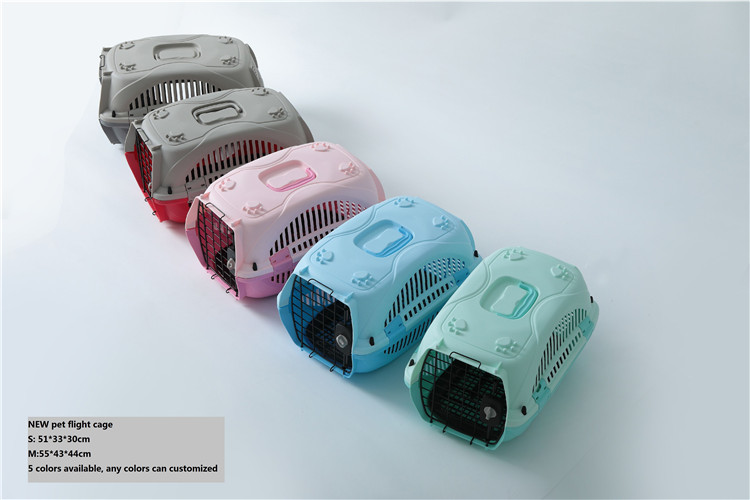 Plastic Pet Carrier For Cat Dog Puppy Rabbit Travel Box Basket Cage Outdoor New transport pet kennel crate travel cage