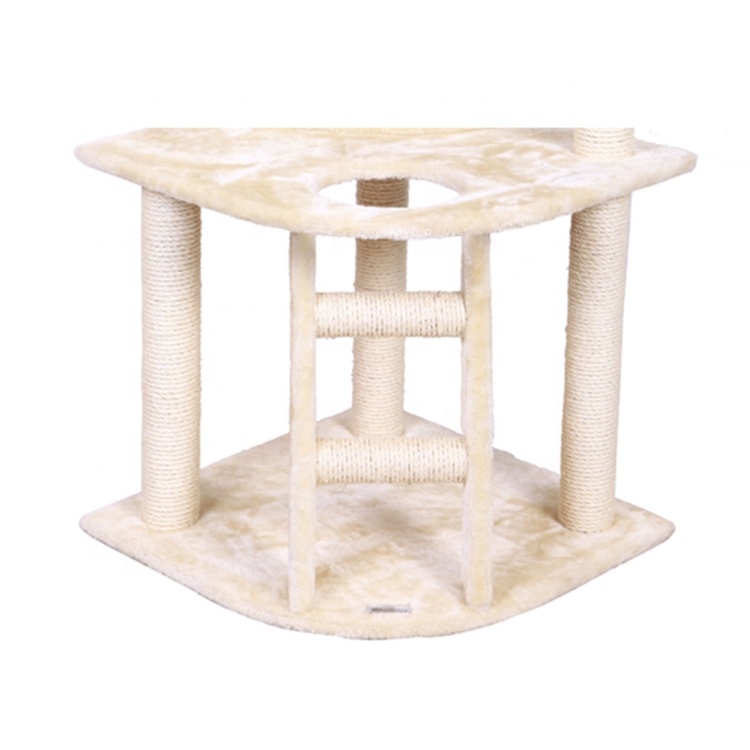 New Design Fashion DIY Beige 120cm Pet Cat Tree Condo Furniture Toys Cat Climbing Tree Cat scratcher