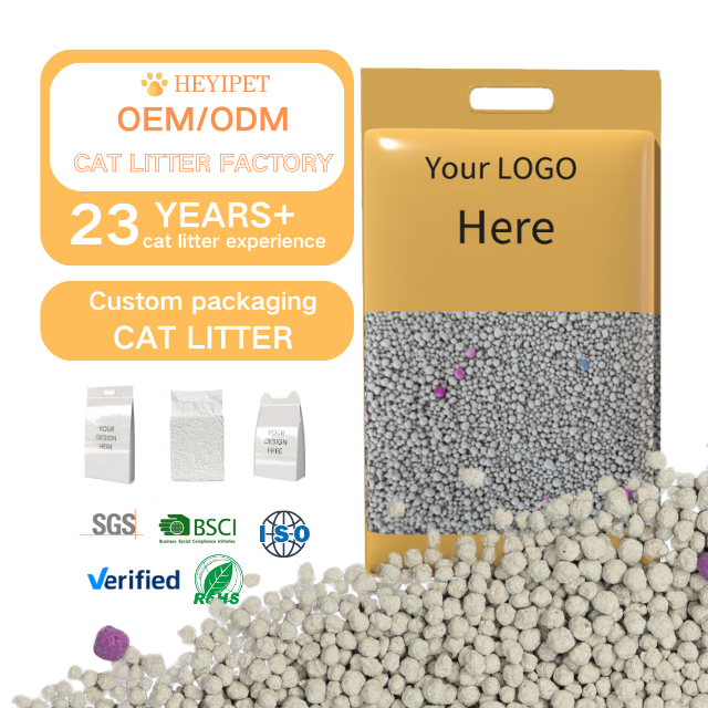 Factory customized packaging 5L 10L 25kg Free design packaging New store discount bentonite cat litter